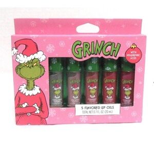 The Grinch 5 Flavored Lip Oils Stocking Stuffer Christmas